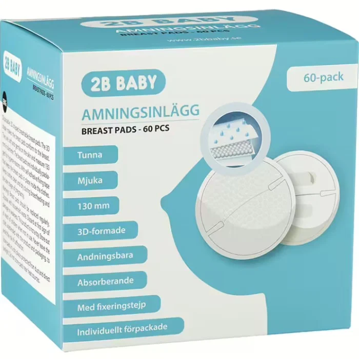 2B Baby Amningsinlägg 3D 60-pack