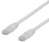 Nätverkskabel oskärmad U/UTP Cat.6a, RJ45, 500MHz, LSZH, 10 meter - Vit