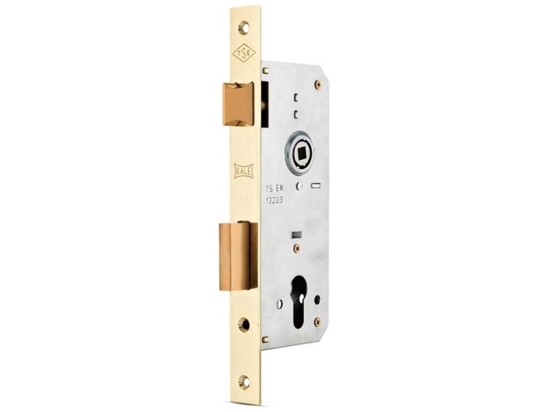 LOB instickslås KALE 152/R-35 med cylinder (WHI/WO)