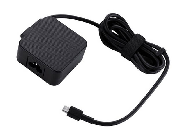 ASUS - Strömadapter - 45 Watt - svart - för Chromebook C20X C42X C523 CX1 CX9 CX9400 Chromebook Detachable CZ1