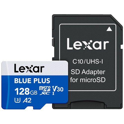 Lexar Blue Plus microSDXC-kort, 128 GB