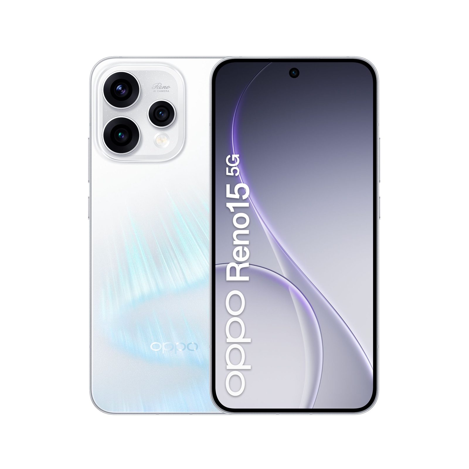 OPPO Reno15 5G CPH2825 mobiltelefon 512 GB, vit