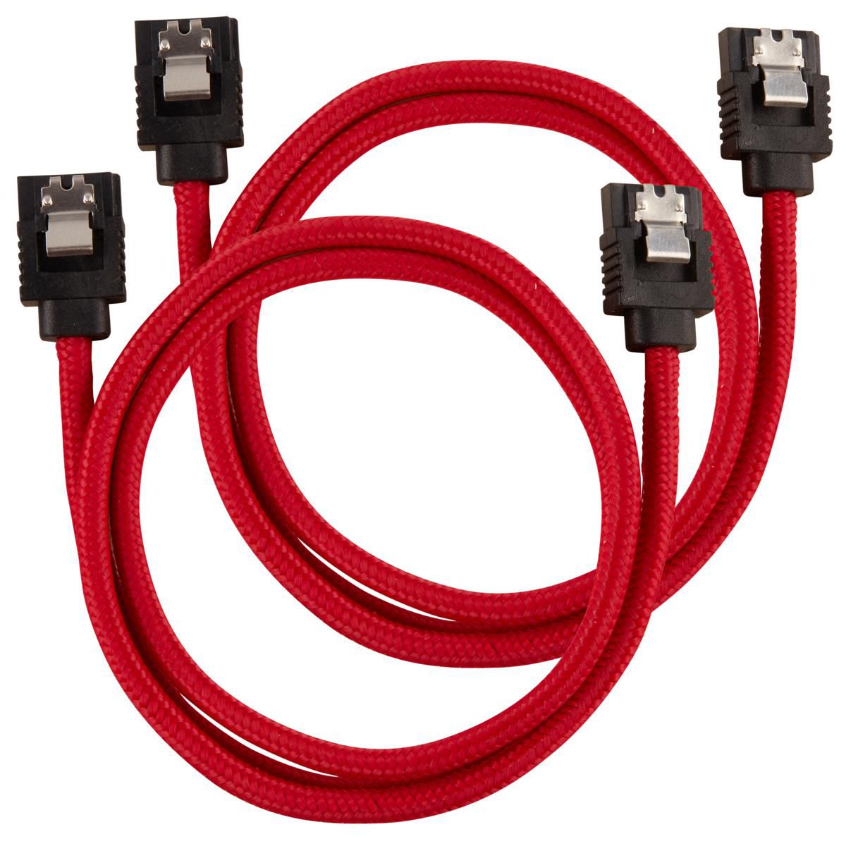 Corsair SATA-kabel Rak Röd 60cm 2-pack, bild 3