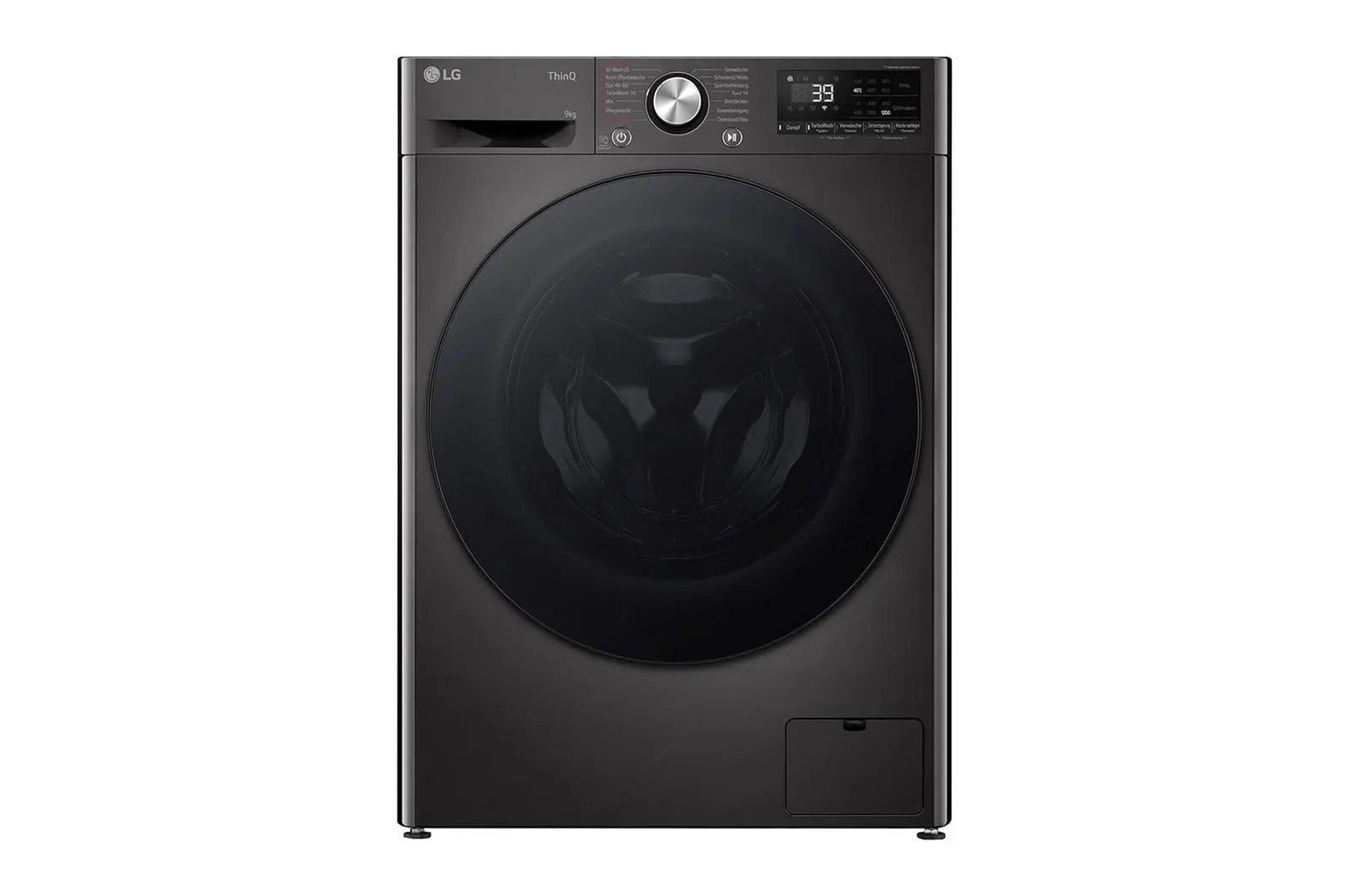 LG F2V7SLIM9B tvättmaskin 9 kg 60 cm, svart