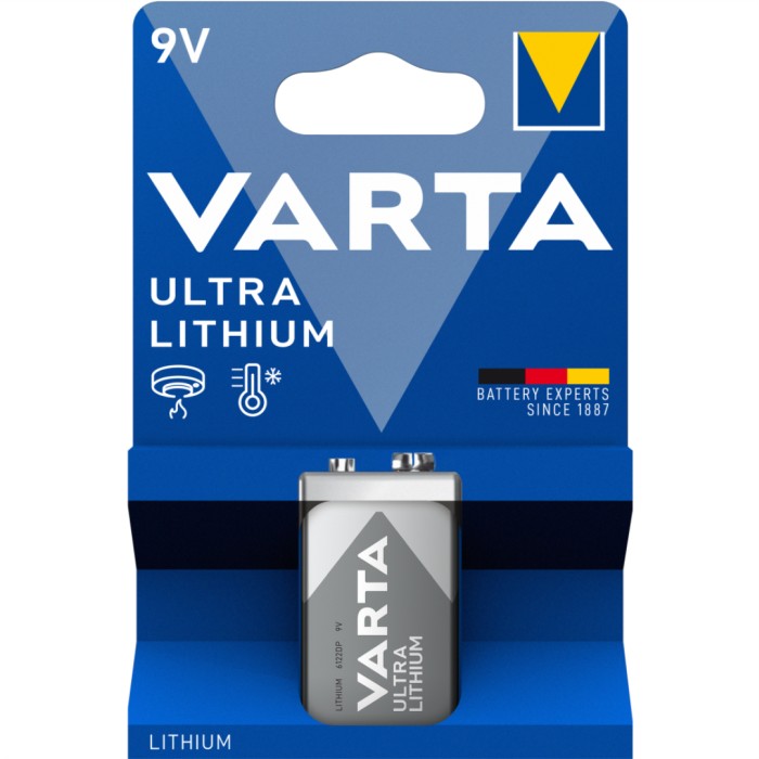 VARTA Ultra Lithium 9V litiumbatteri