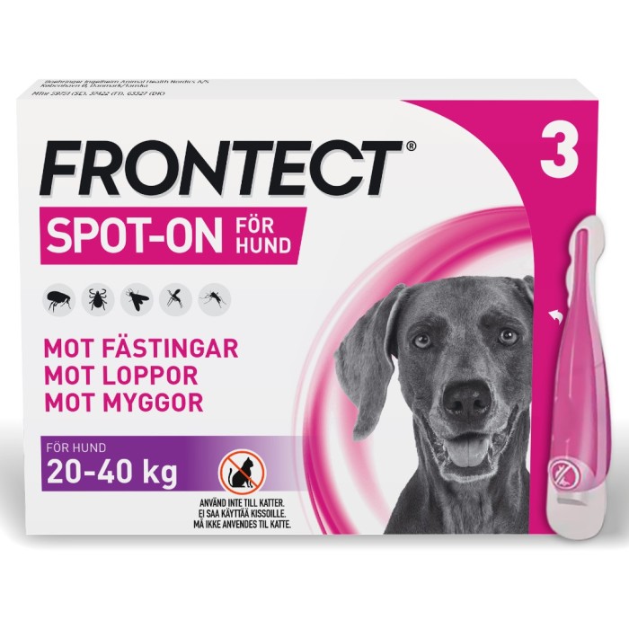 Frontect 20-40 kg, spot-on, lösning 3 x 4 ml