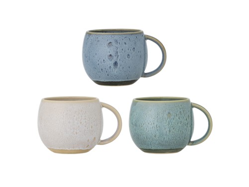 Bloomingville – Harriet mugg – set om 3 – blå, bild 2