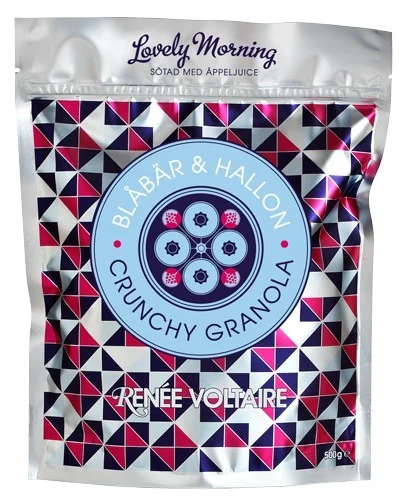 Renée Voltaire Crunchy Granola Hallon & Blåbär 500 g