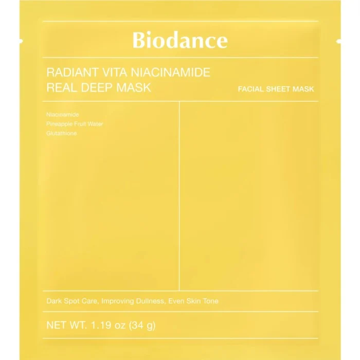 Biodance Radiant Vita Niacinamide Real Deep Mask 1 pcs 34 g, bild 5