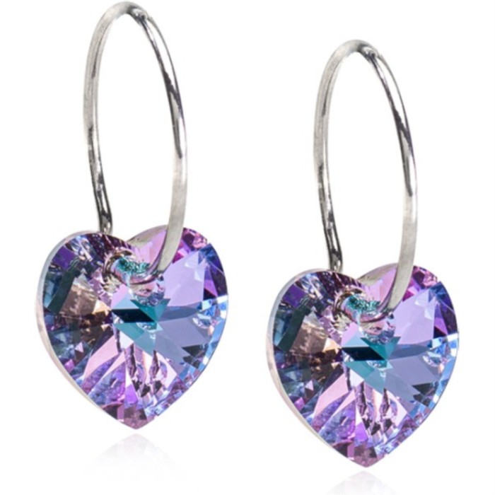 Blomdahl Natural Titanium Heart 10 mm Lilac