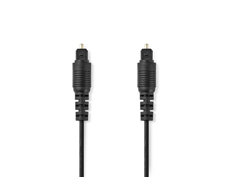 Nedis CAGL25000BK30, TOSLINK, Hankontakt, TOSLINK, Hankontakt, 3 m, Svart