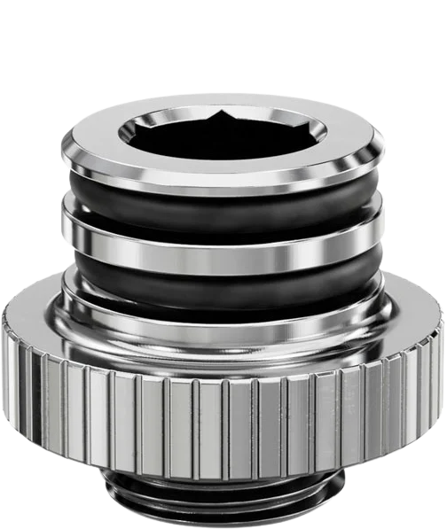 EK-Quantum Torque Push-In Adapter M 7 - Nickel