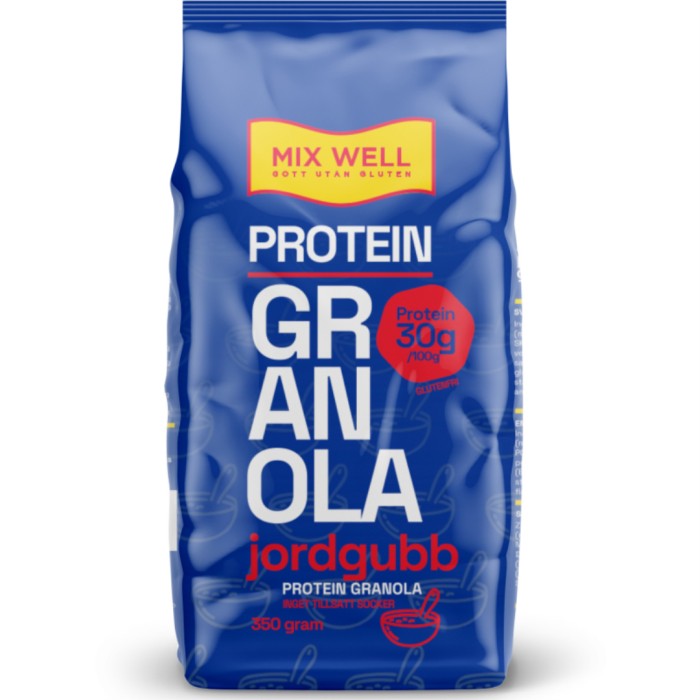 Mixwell Protein Granola Jordgubb 290 g