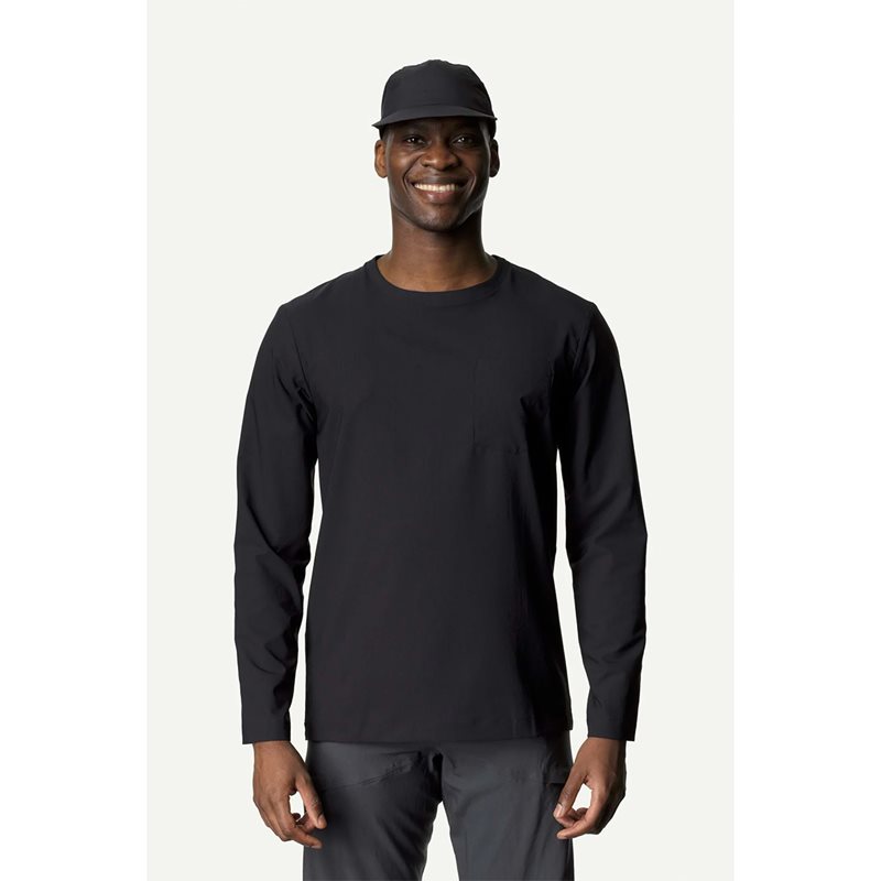 Houdini M's Cover Crew True Black - S