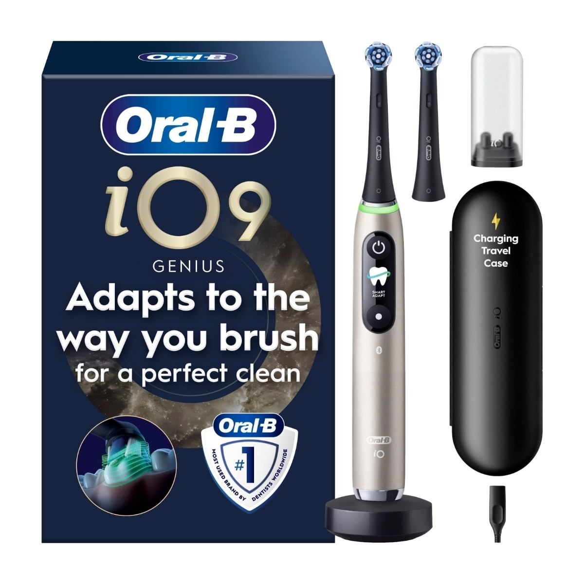 Oral-B iO9 eltandborste, Lunar Gold