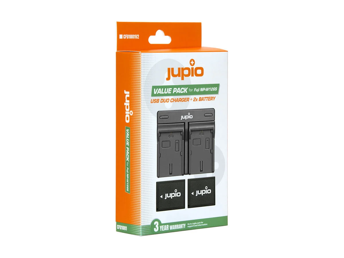 NP-W126S 2-Pack + USB Dual Charger FujiFilm battery, bild 2