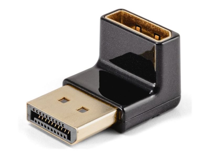 Club 3D - DisplayPort-adapter - DisplayPort (hane) till DisplayPort (hona) vinklad - DisplayPort 1.4 - 4K120Hz stöd, upp till 16,2 Gbps dataöverföringshastighet