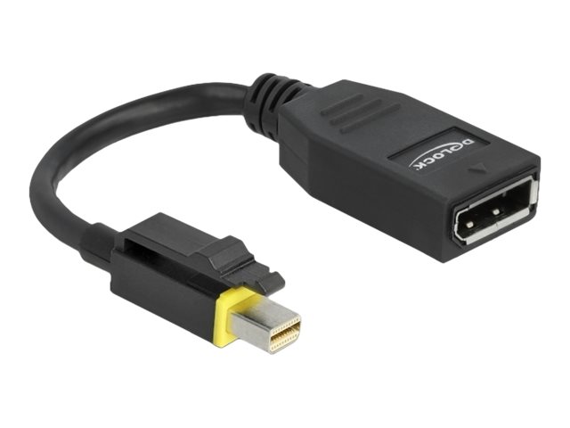 Delock Mini DisplayPort till DisplayPort-adapter med spärr 8K @ 60Hz