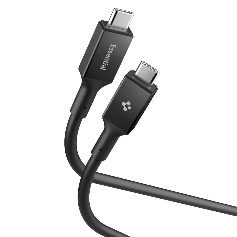 Spigen EB10020CC USB-C-kabel 100 W 200 cm – svart