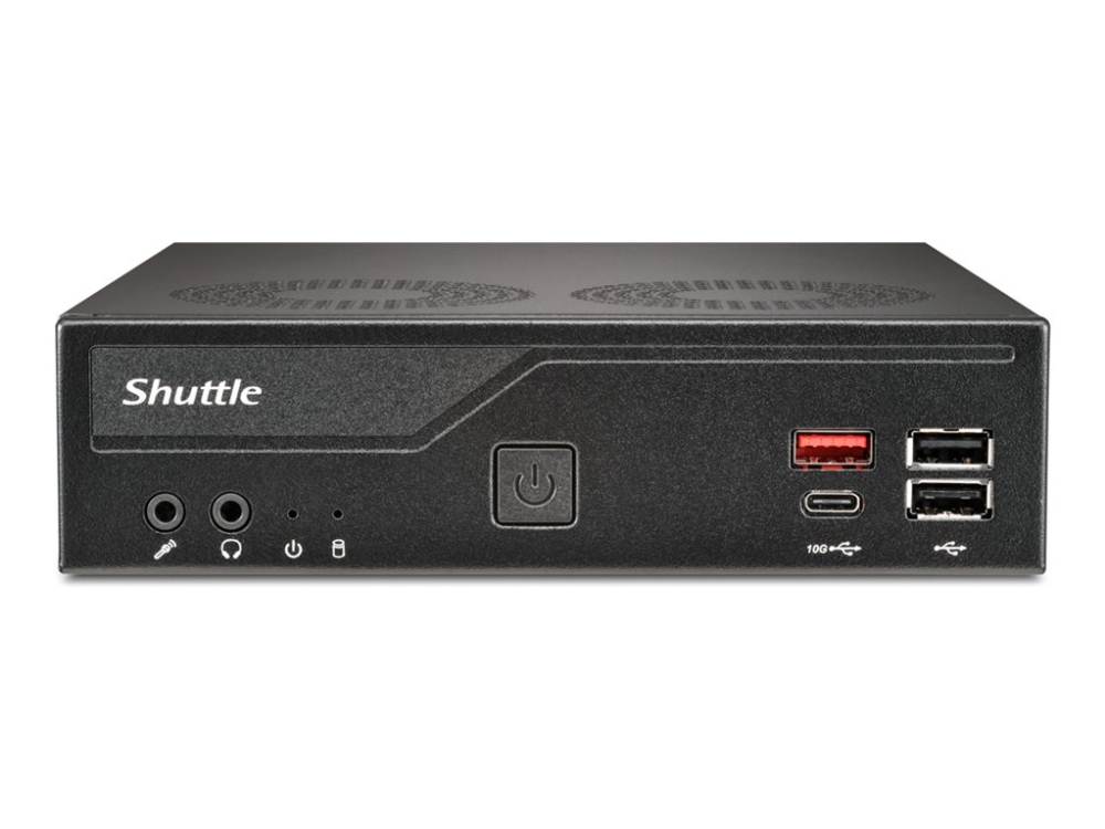 Shuttle XPC slim DH810 - Barebone - Slim-PC LGA1851-uttag - Intel H810 - ingen CPU - RAM 0 GB - Gigabit Ethernet, 2.5 Gigabit Ethernet