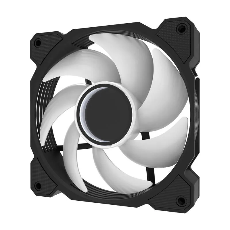 Darkflash DR08 3-in-1 Cooling Fan (Black) - Chassi fläkt - 120mm - Svart med RGB LED - 30 dBA, bild 3