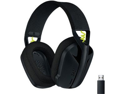 Logitech G435 Lightspeed Wireless gaming headset, svart