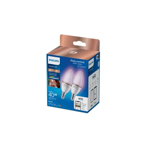 Philips RGB smart lampa E14 C37 4,9W 2st
