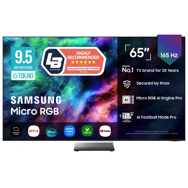 Samsung 65" 4K Micro RGB TV 2026 - TMR65R95HATXXC