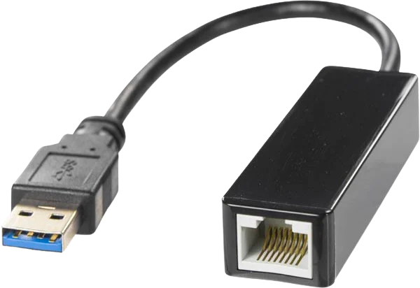 DELTACO Nätverksadapter USB-A 3.0 till RJ45 Svart