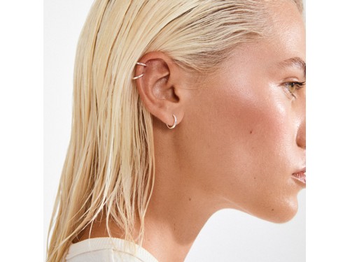 PILGRIM - ARIELLA Hoop Earrings 2-in-1 Set - Silver Plated - 10 and 12 mm, bild 2