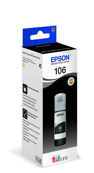 Epson T106 EcoTank bläckflaska fotosvart, bild 2