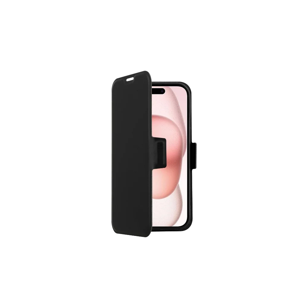 Screenor Clever Vikbart Fodral - MagSafe - Ekoläder Svart - iPhone 17 Pro
