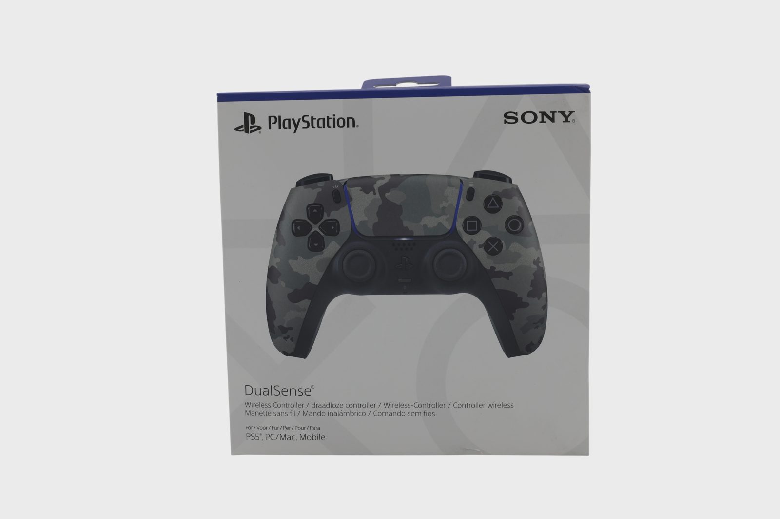 PlayStation 5 trådlösa Dualsense handkontroll, Grey Camo