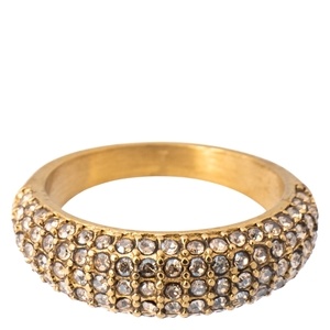 DARK Full Bling Ring Champagne Size 2