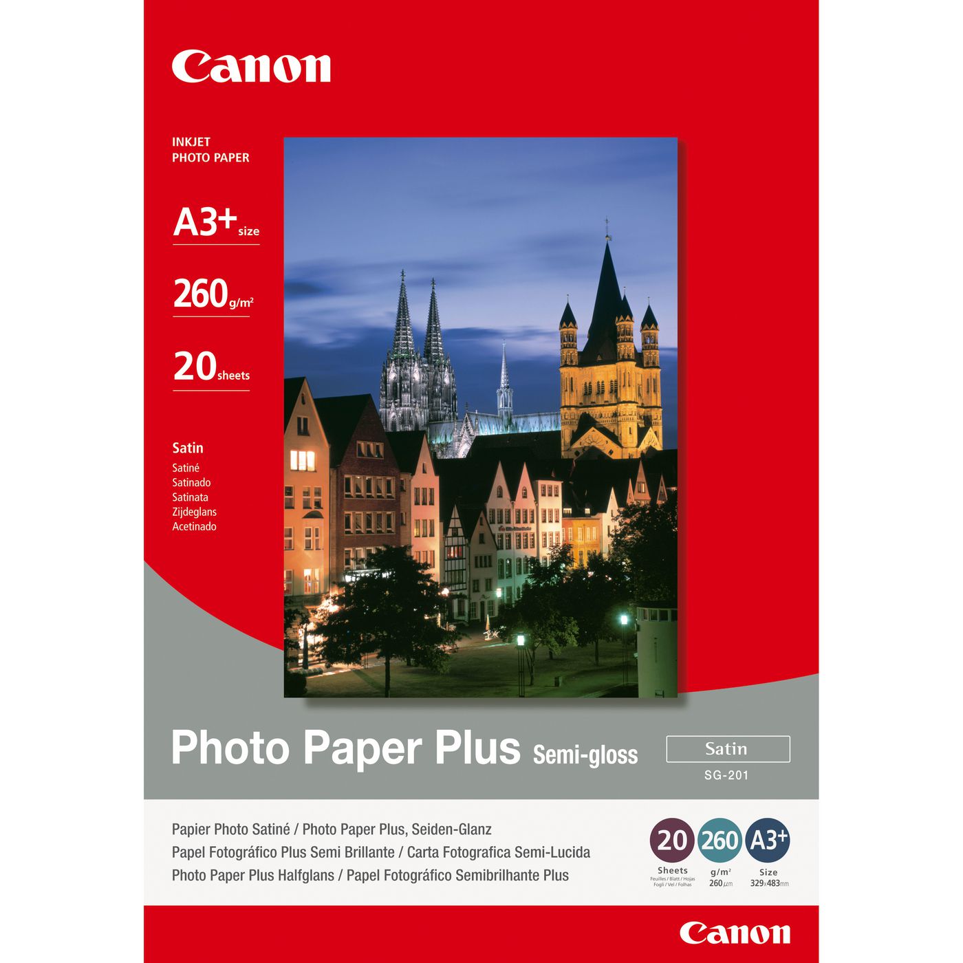 Canon SG-201 Photo Paper Plus Semi-Gloss, A3+, 260g/m2, 20 ark, bild 4