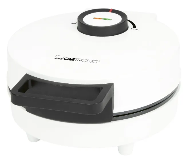 Clatronic WA 3832, 1 våffla/våfflor, Circel, Svart, Vit, 20 cm, Horisontell / Vertikal, 1200 W