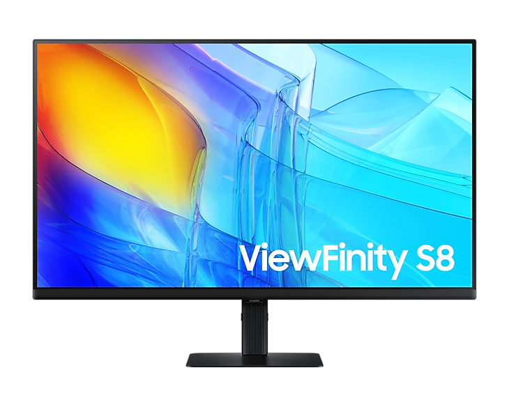 32" Samsung ViewFinity S8 S80D, IPS 4K/3840x2160, 5 ms, HDR10, höjdjusterbar, HDMI/DP, USB 3.2-hubb, bild 3