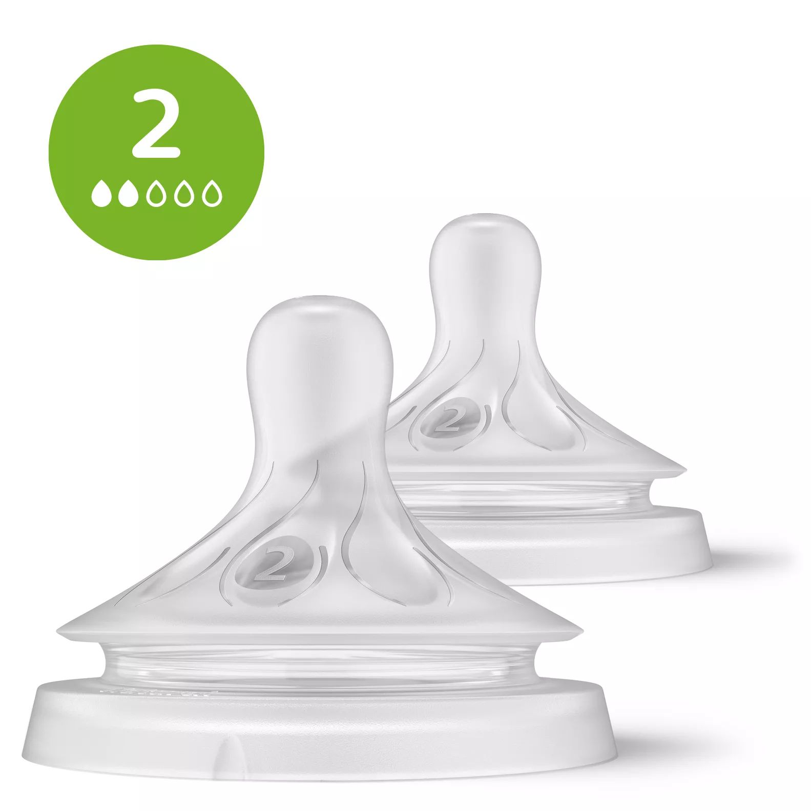 Philips AVENT Natural Response SCY962/02 Natural Response dinapp, Ortodontisk, Ventil som motverkar kolik, 2 styck