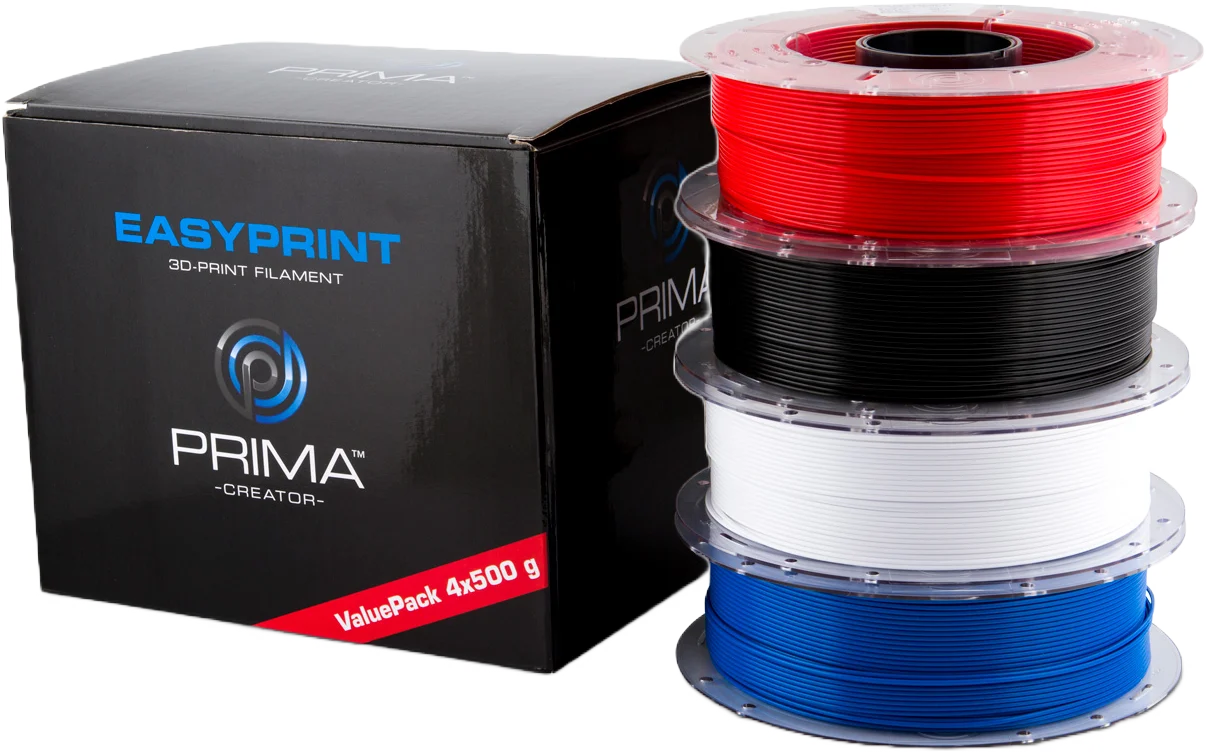 Prima Creator Easy Print PLA Valuepack 1.75mm 4x500G