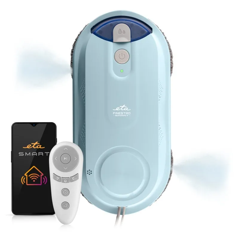 Eta Finestro Smart 6329 90000, Sugkraft, Universal, Vit, Ljusblå, 72 W, 70 dB, 5000 Pa