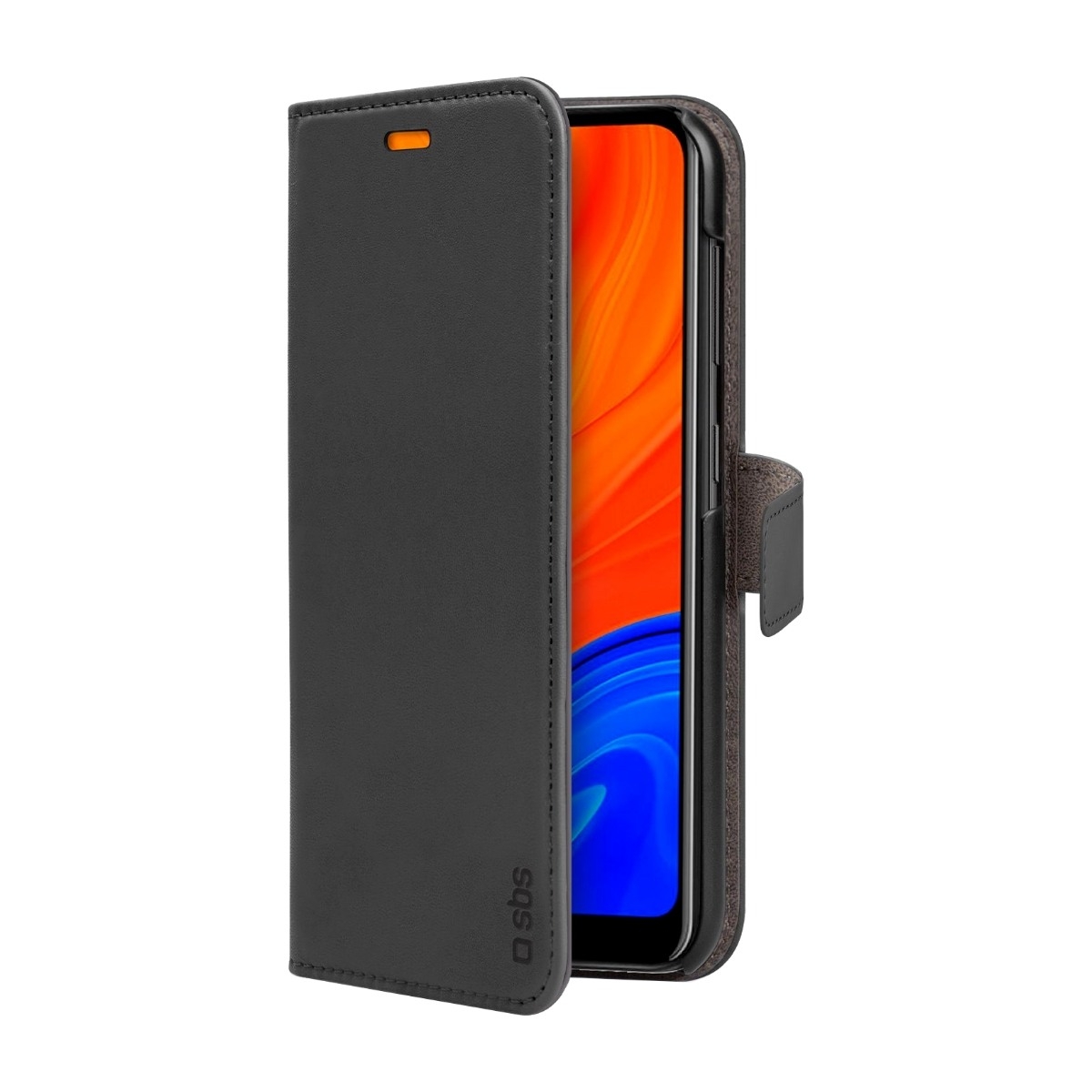 SBS Pu plånboksfodral med Stativfunktion Huawei Y6S, svart