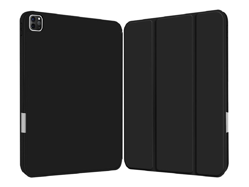 4smarts - Vikbart fodral för surfplatta - termoplastisk polyuretan (TPU), polyuretanläder - svart - för Apple 11-inch iPad Pro (M4), bild 2