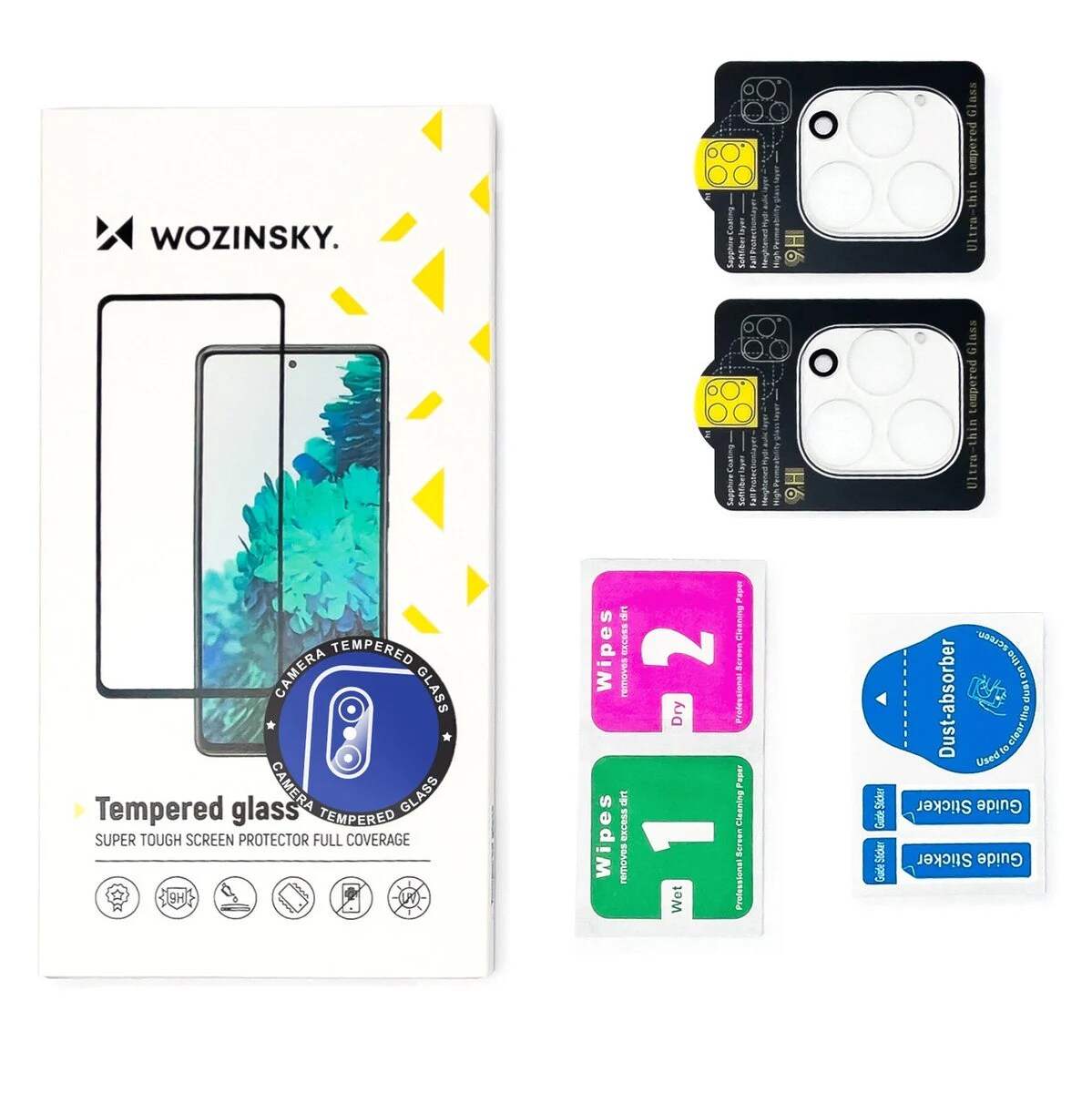 Wozinsky Helkameraglas för iPhone 17 Pro, svart, 2 st, bild 3
