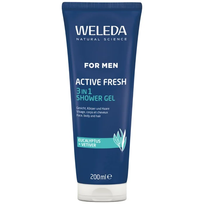 Weleda For Men Active Fresh 3in1 Shower Gel 200 ml, bild 2