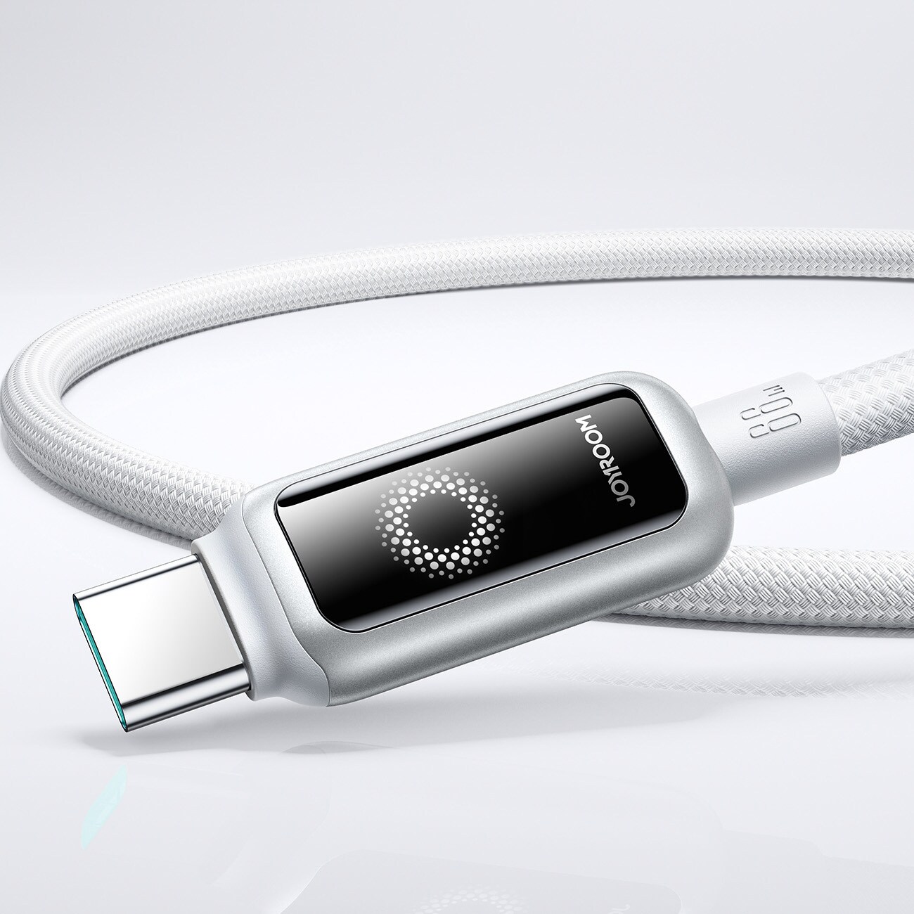 Joyroom USB-A till USB-C snabbladdningskabel 66W, 1,2m - Vit, bild 4