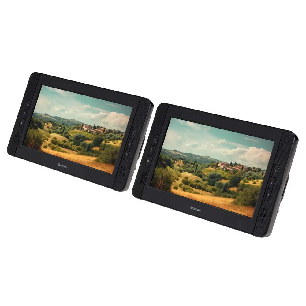 Denver MTW-1098 portabler DVD-Player m. 2x 10'' Display - Portable DVD-Player (MTW-1098)
