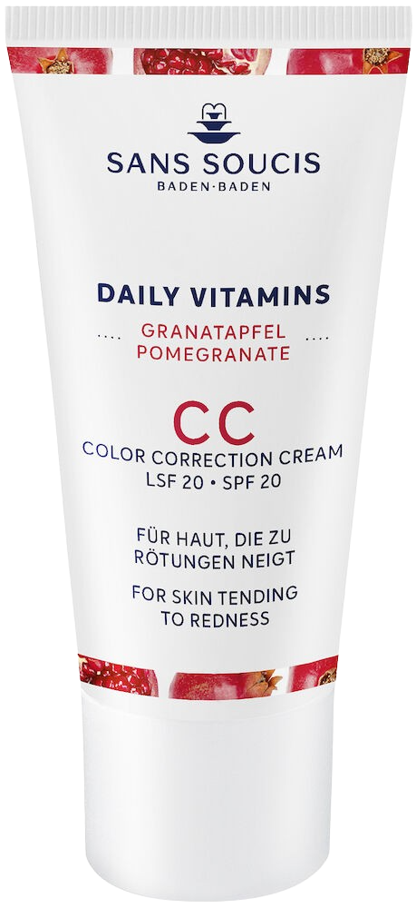 Sans Soucis Daily Vitamins CC Color Correction Cream SPF20 For Skin Tending To Redness 30 ml
