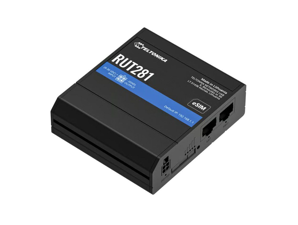 Teltonika RUT281 - LTE Cat4 Router - eSIM WiFi Dual Ethernet global 150/50 Mbps, bild 2