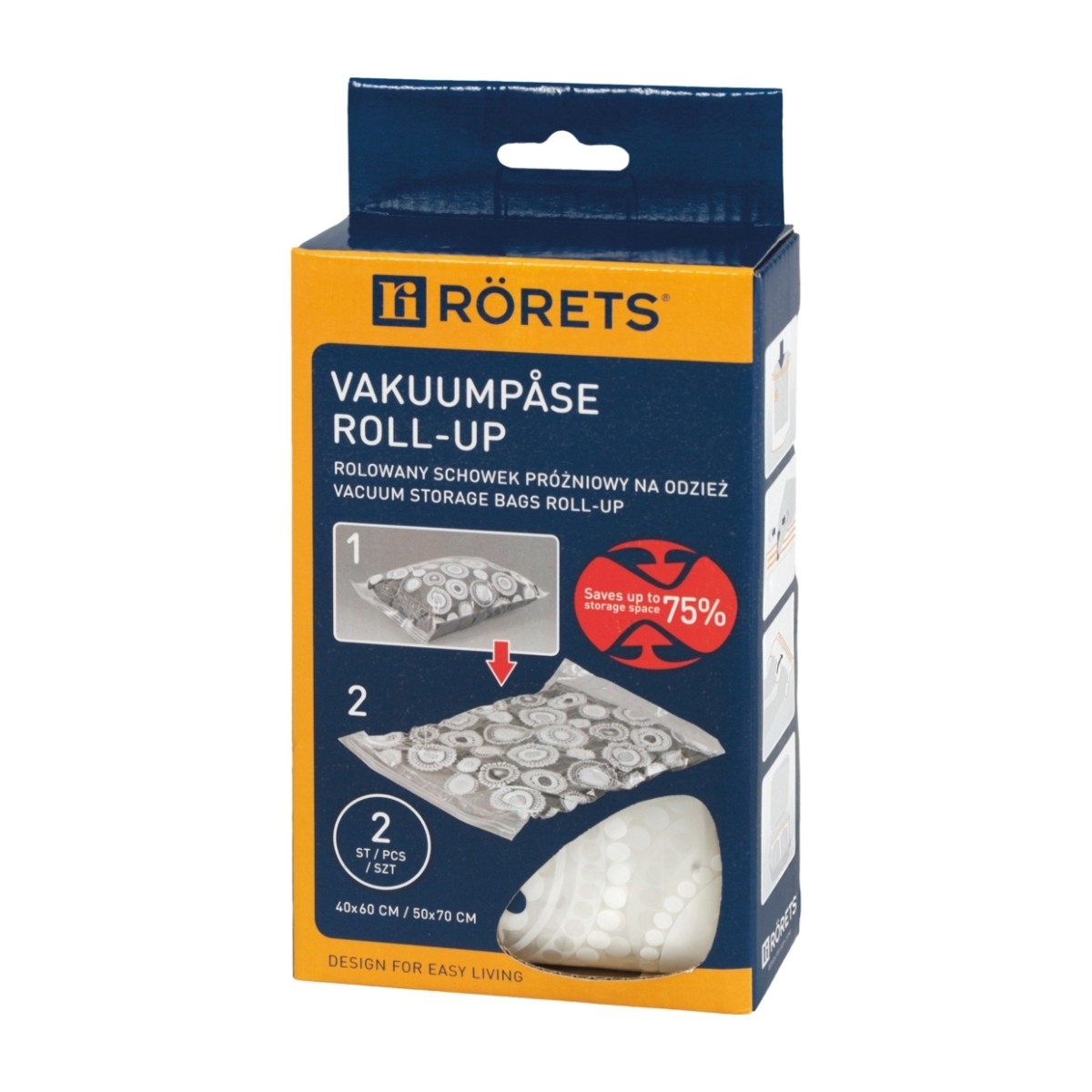Rörets vakuumpåse Roll-Up 2-pack