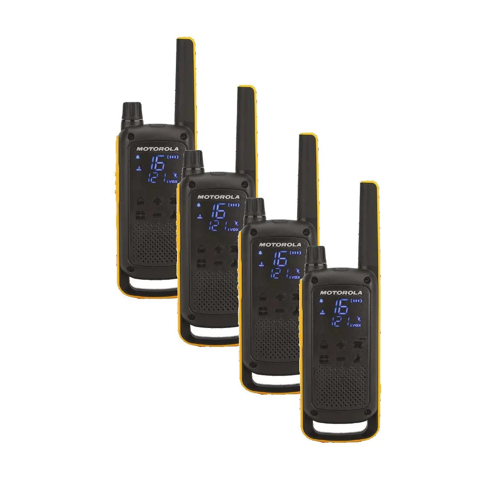 Motorola Talkabout T82 Extreme komradio 446 MHz 16 kanaler 4-pack svart/orange